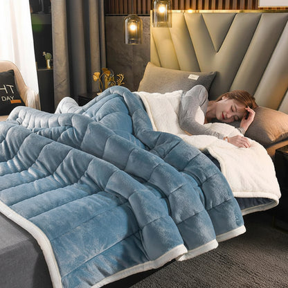 Manta de Flanela Cobertor Macio e Quente para Sofá e Cama de Inverno