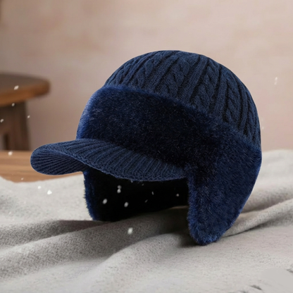 Gorro de Invierno con Orejeras Tejido para Clima Frío