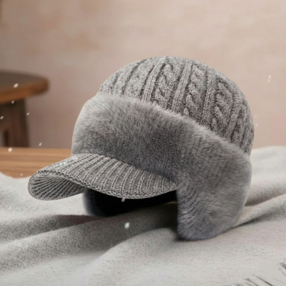 Gorro de Invierno con Orejeras Tejido para Clima Frío