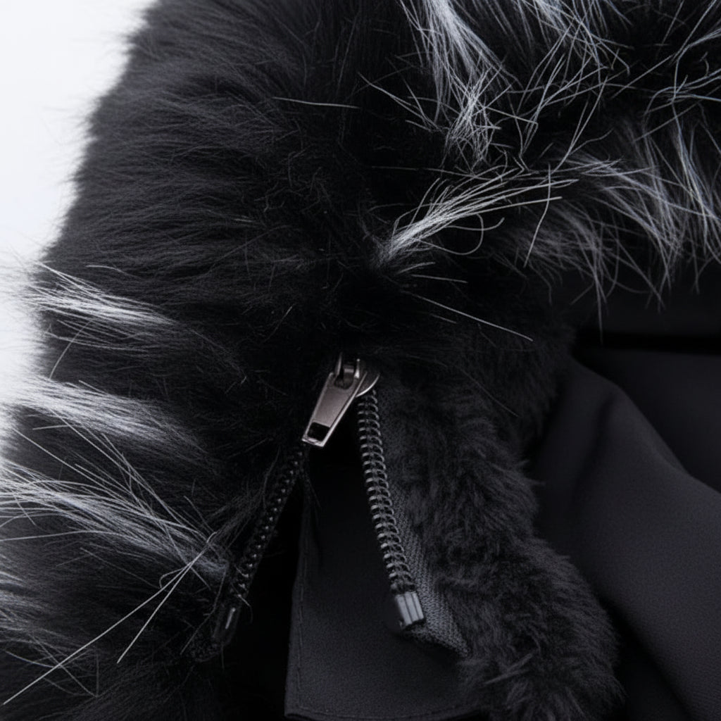 Casaco de Inverno Masculino com Capuz Forrado para Tempo Frio