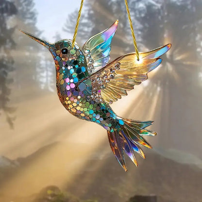 Arte de pared Atrapasol de ventana Colibrí Decoración colgante
