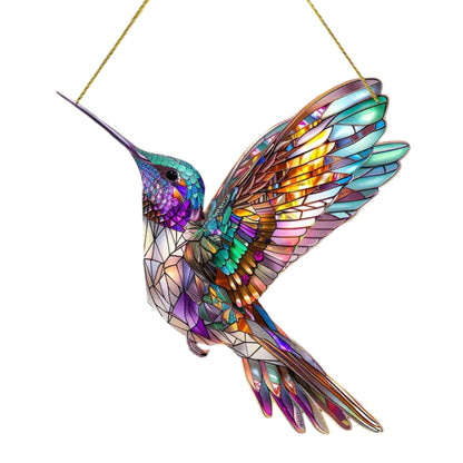 Arte de pared Atrapasol de ventana Colibrí Decoración colgante