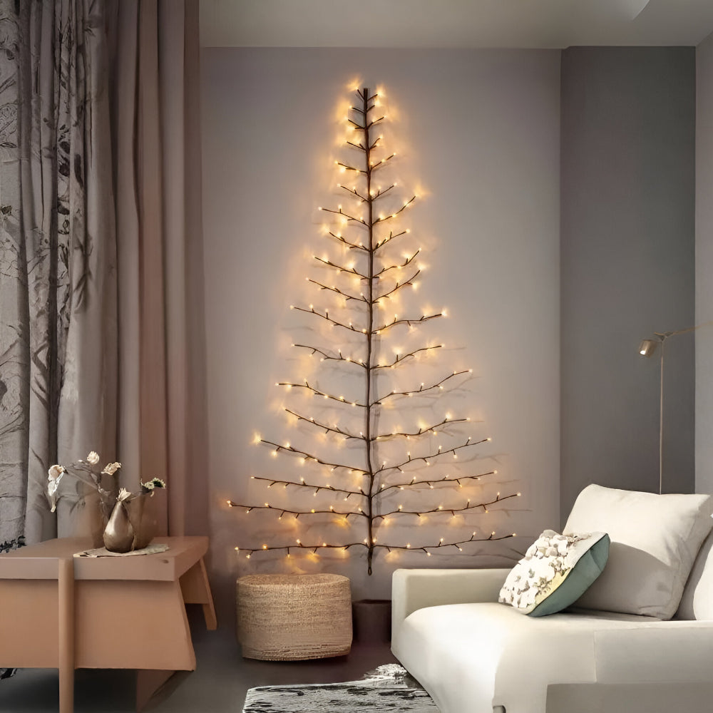 Decoración de Pared LED Rama Árbol Rústico Luz Arte Acento