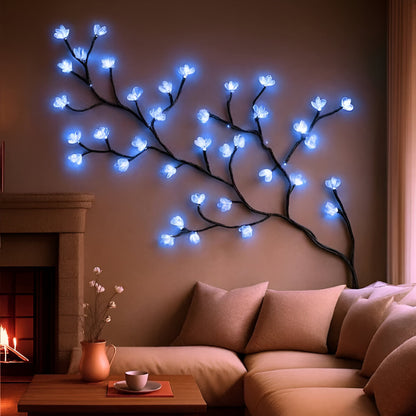 Decoración de Pared LED Rama Árbol Rústico Luz Arte Acento