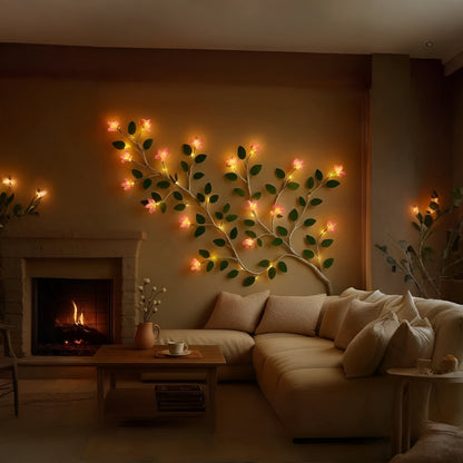 Decoración de Pared LED Rama Árbol Rústico Luz Arte Acento