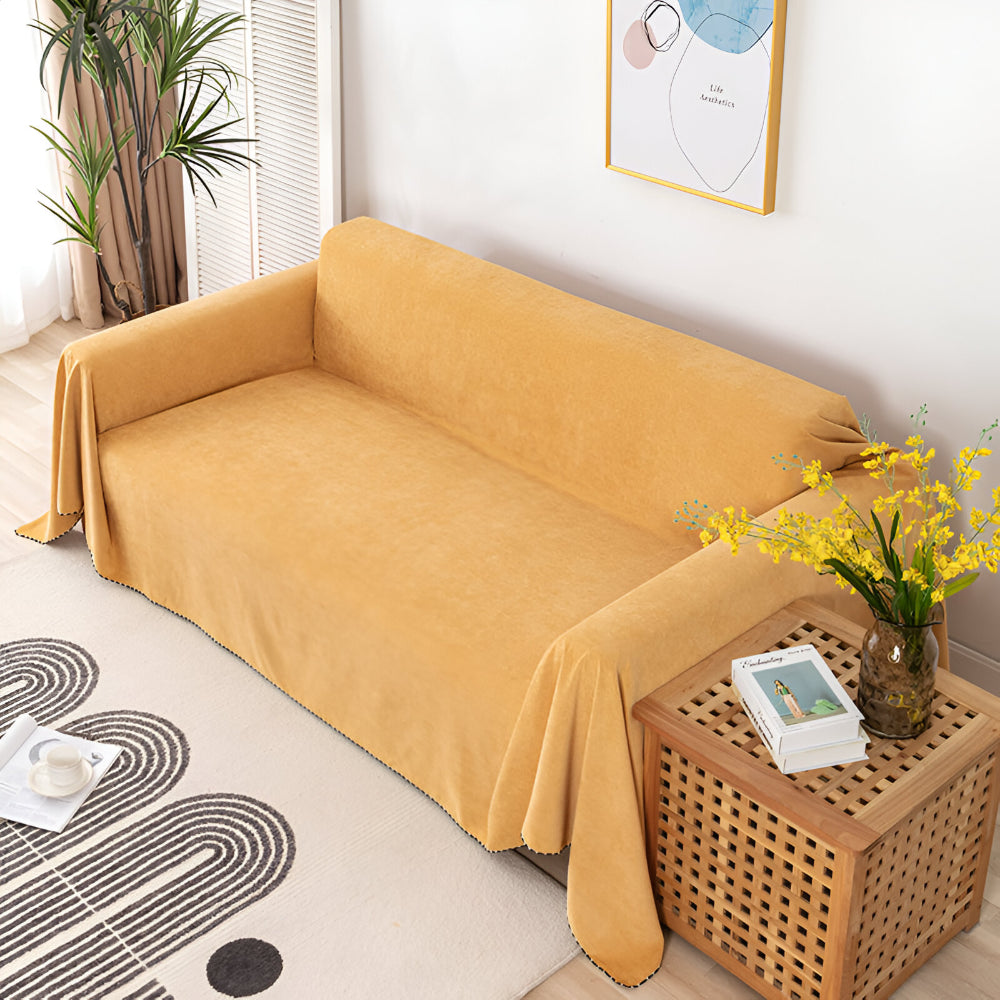 Sofa Cover Blanket Couch Protector Textured Furniture Throw