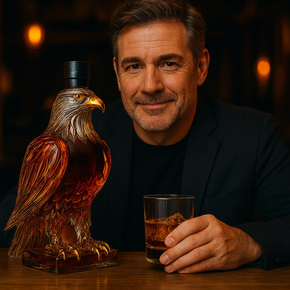 Whiskey-Karaffe Adler Glasflasche Dekorative Bar-Auslage