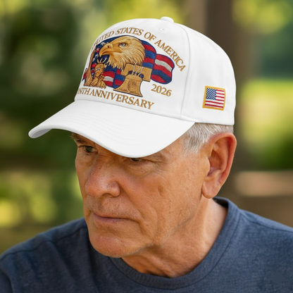 Herren Baseballmütze Patriotischer Adler 250. Jubiläum Veteranenhut