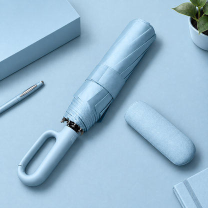 Umbrelă automată rezistentă la vânt, design potrivit pentru călătorii