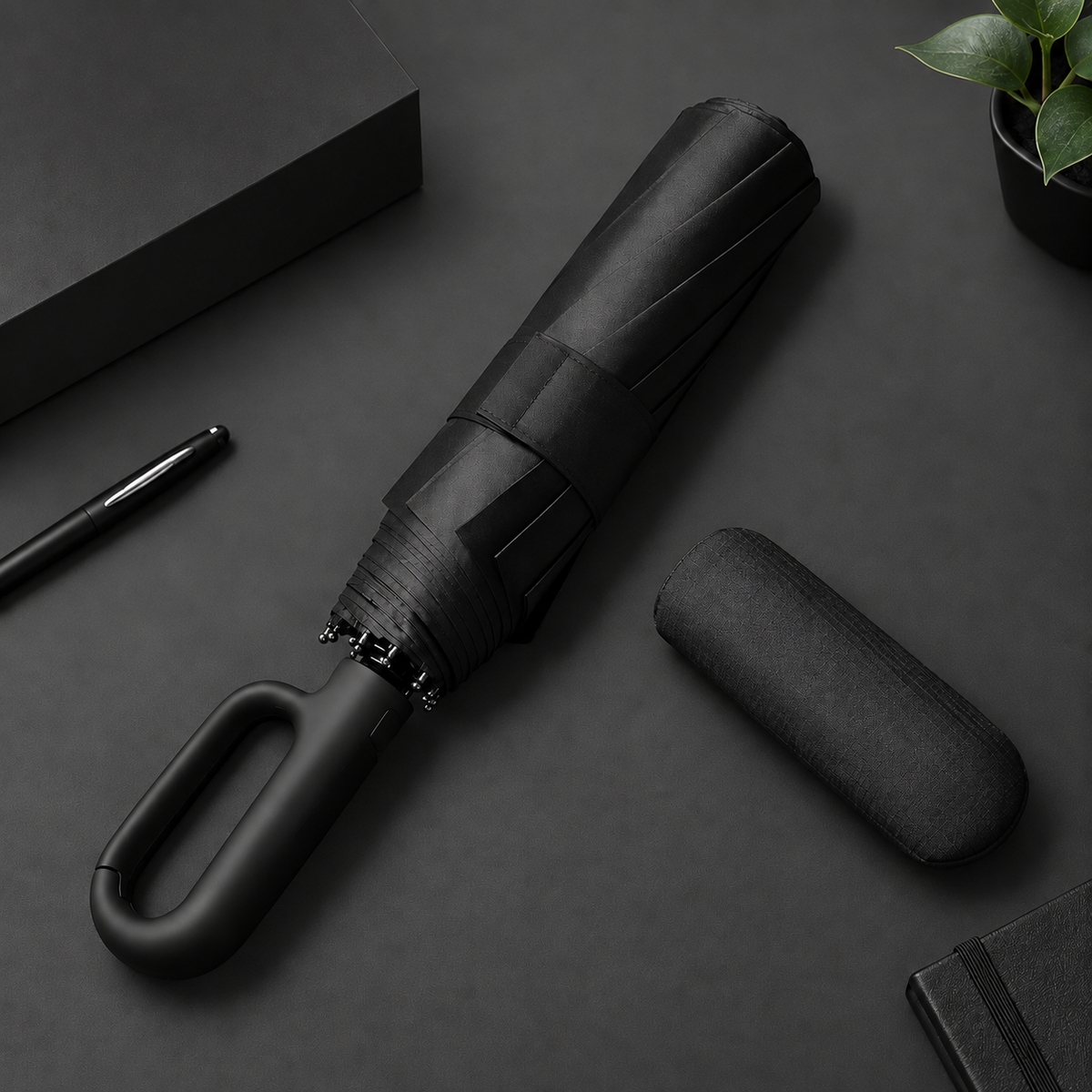 Umbrelă automată rezistentă la vânt, design potrivit pentru călătorii