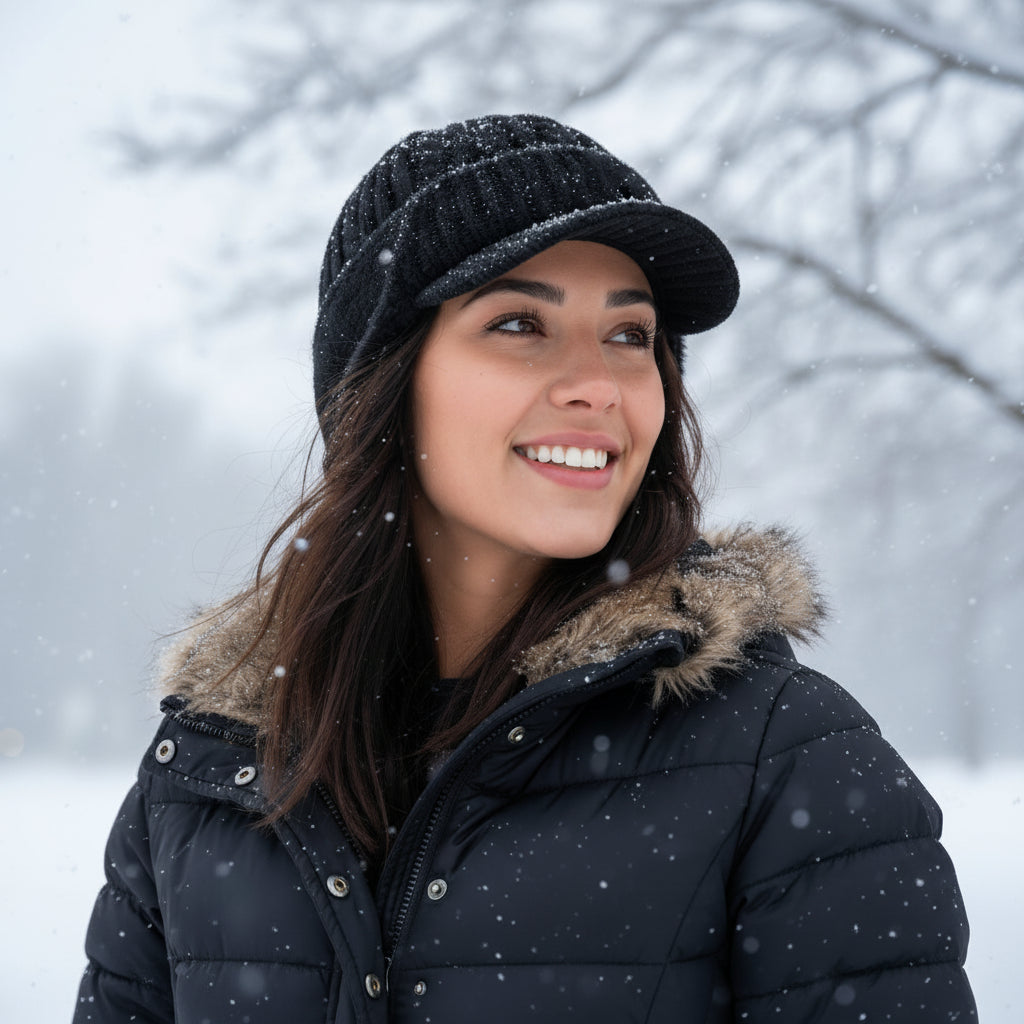 Winter Hat Ear Flap Trapper Knit Cap Cold Weather Outdoor