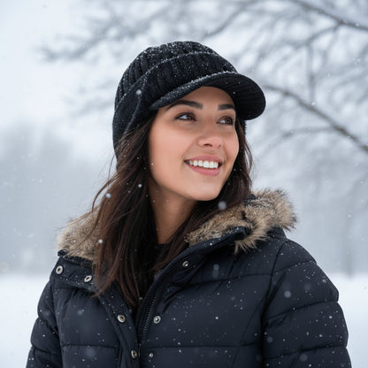 Winter Hat Ear Flap Trapper Knit Cap Cold Weather Outdoor