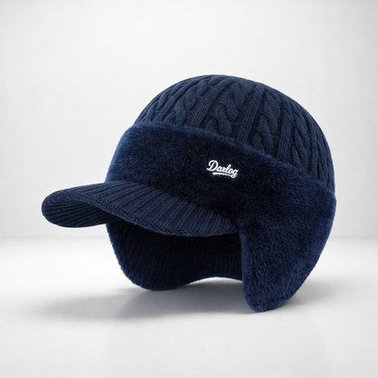 Gorro Trapper de Inverno com Viseira e Aba Gorro de Malha