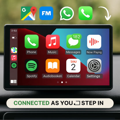 Adaptor auto fără fir cu ecran tactil CarPlay Android Auto