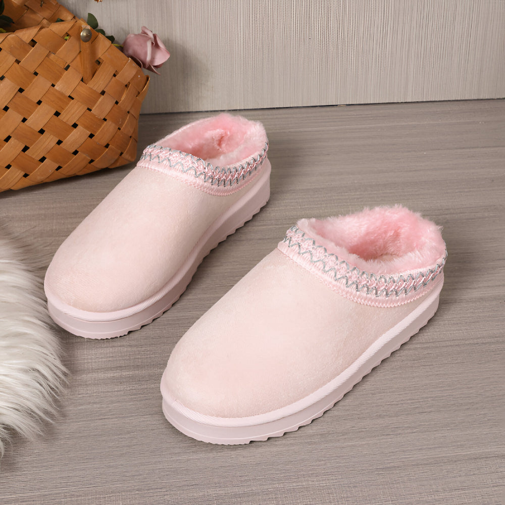 Women's Slippers Winter Flat Indoor Outdoor Platform Shoes