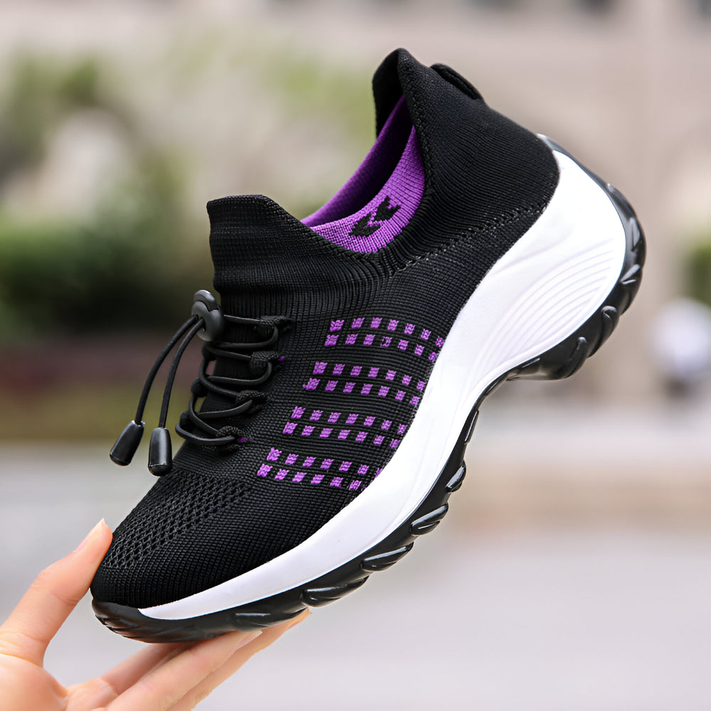 Zapatillas para mujer con diseño atlético y soporte para caminar