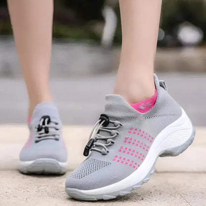 Zapatillas para mujer con diseño atlético y soporte para caminar