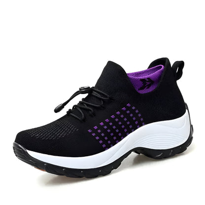 Zapatillas para mujer con diseño atlético y soporte para caminar