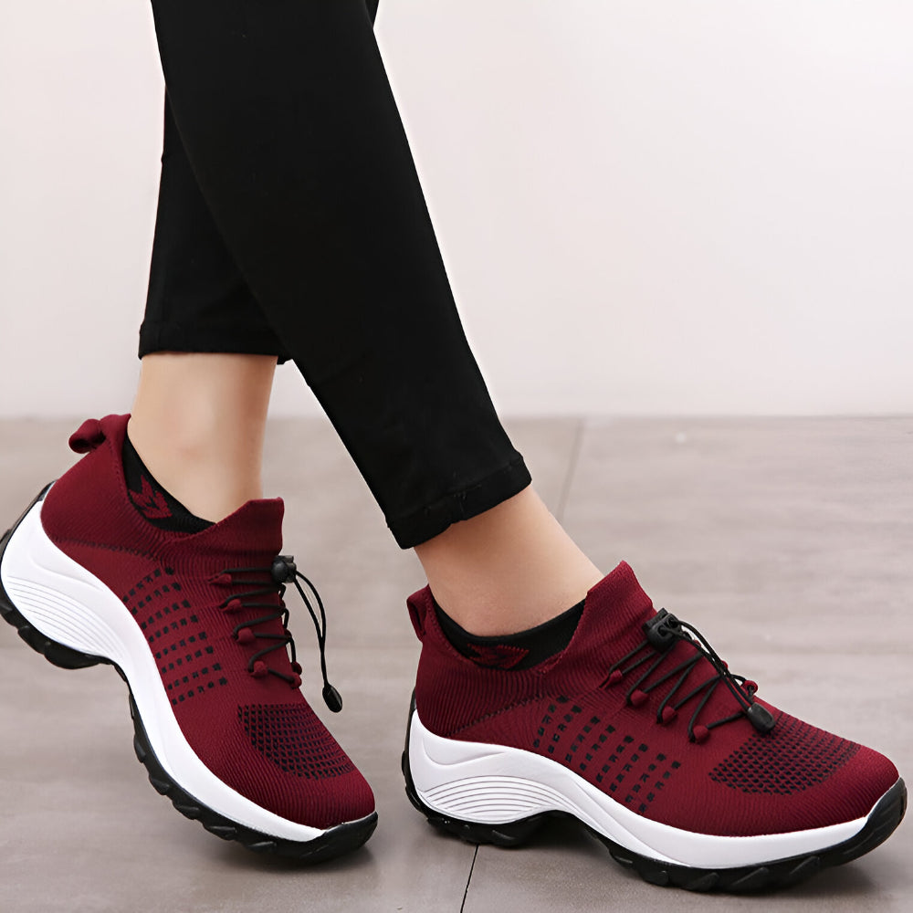 Zapatillas para mujer con diseño atlético y soporte para caminar