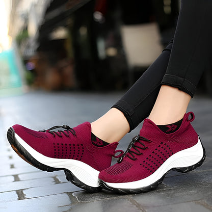 Zapatillas para mujer con diseño atlético y soporte para caminar