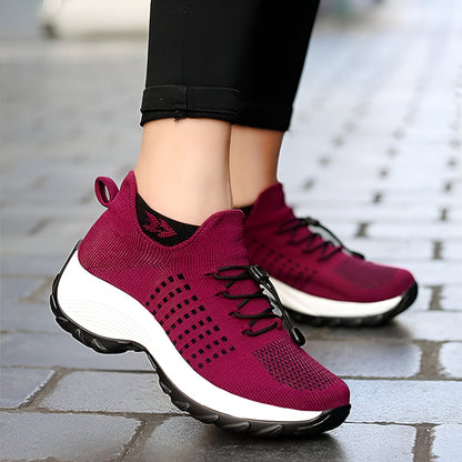 Zapatillas para mujer con diseño atlético y soporte para caminar