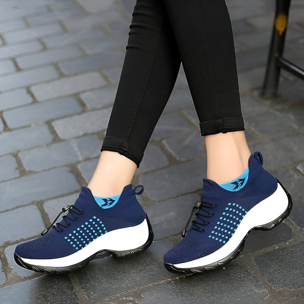 Zapatillas para mujer con diseño atlético y soporte para caminar