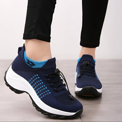 Zapatillas para mujer con diseño atlético y soporte para caminar