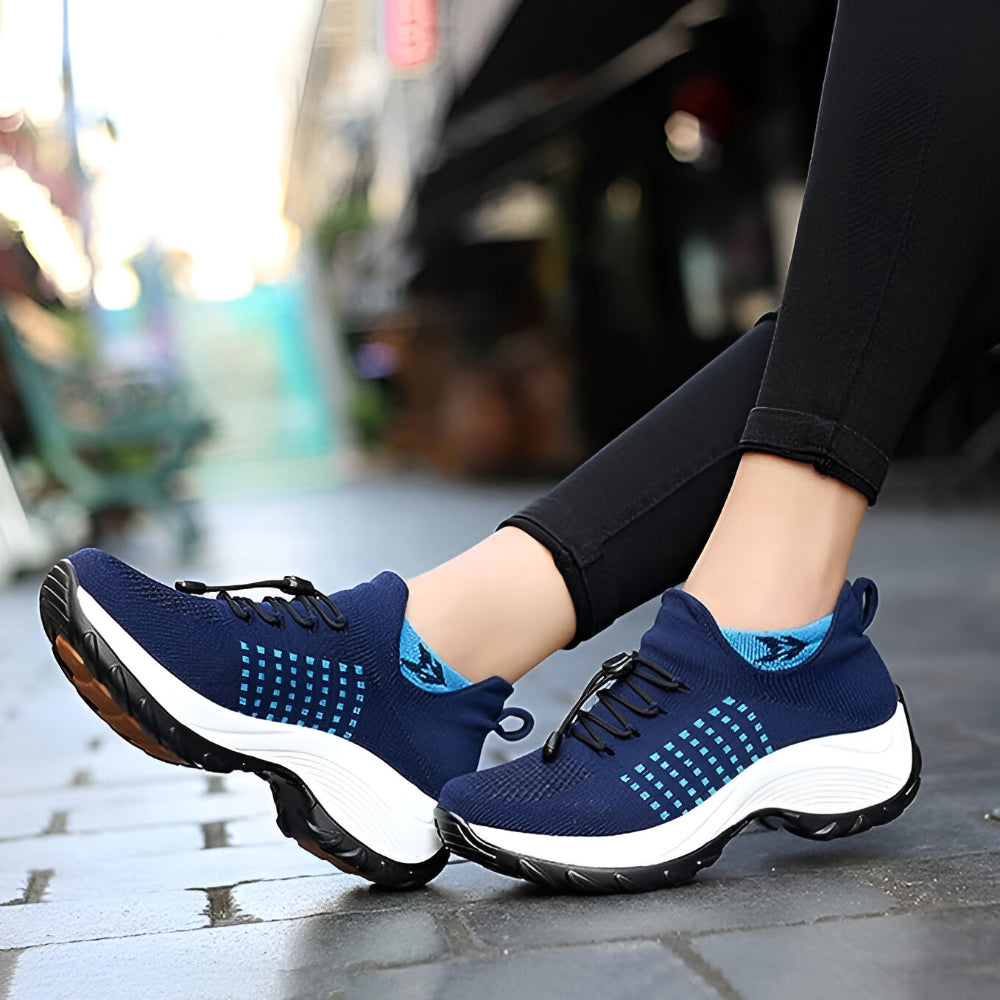 Zapatillas para mujer con diseño atlético y soporte para caminar