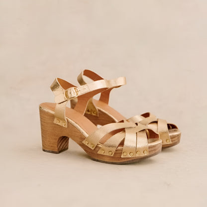 Damen Sandalen mit klobigem Absatz und Riemchen Sommerschuhe