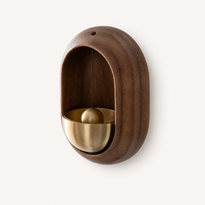 Dekorativ trædørklokke til hjemmet med nem installation