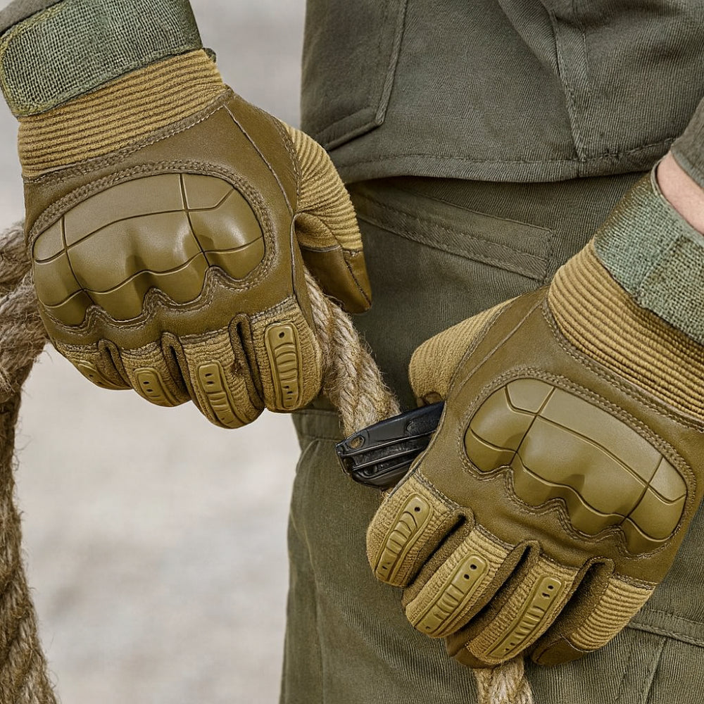 Guantes de Trabajo con Agarre Táctico, Nudillos Reforzados, Juego de Guantes para Exterior