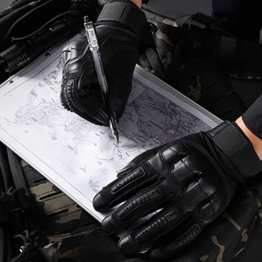 Guantes de Trabajo con Agarre Táctico, Nudillos Reforzados, Juego de Guantes para Exterior