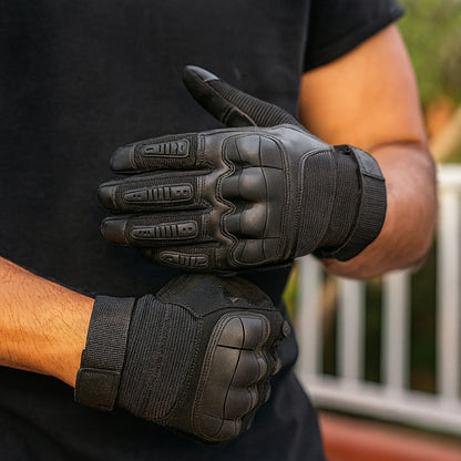 Guantes de Trabajo con Agarre Táctico, Nudillos Reforzados, Juego de Guantes para Exterior
