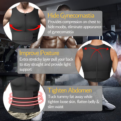 Gilet da Allenamento in Neoprene Regolabile per Fitness e Corpo