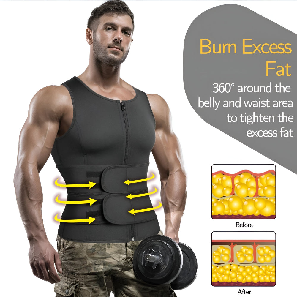 Gilet da Allenamento in Neoprene Regolabile per Fitness e Corpo