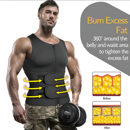 Gilet da Allenamento in Neoprene Regolabile per Fitness e Corpo