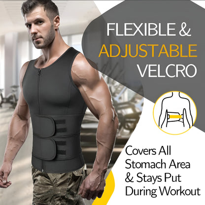 Gilet da Allenamento in Neoprene Regolabile per Fitness e Corpo