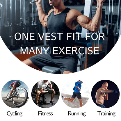 Gilet da Allenamento in Neoprene Regolabile per Fitness e Corpo