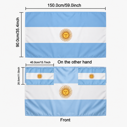 WM Argentinien Flaggenbanner Sportfan Fußball