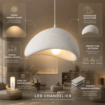 Zenith Glow | Lámpara de araña moderna con luces LED | Diseño nórdico y calidad artesanal