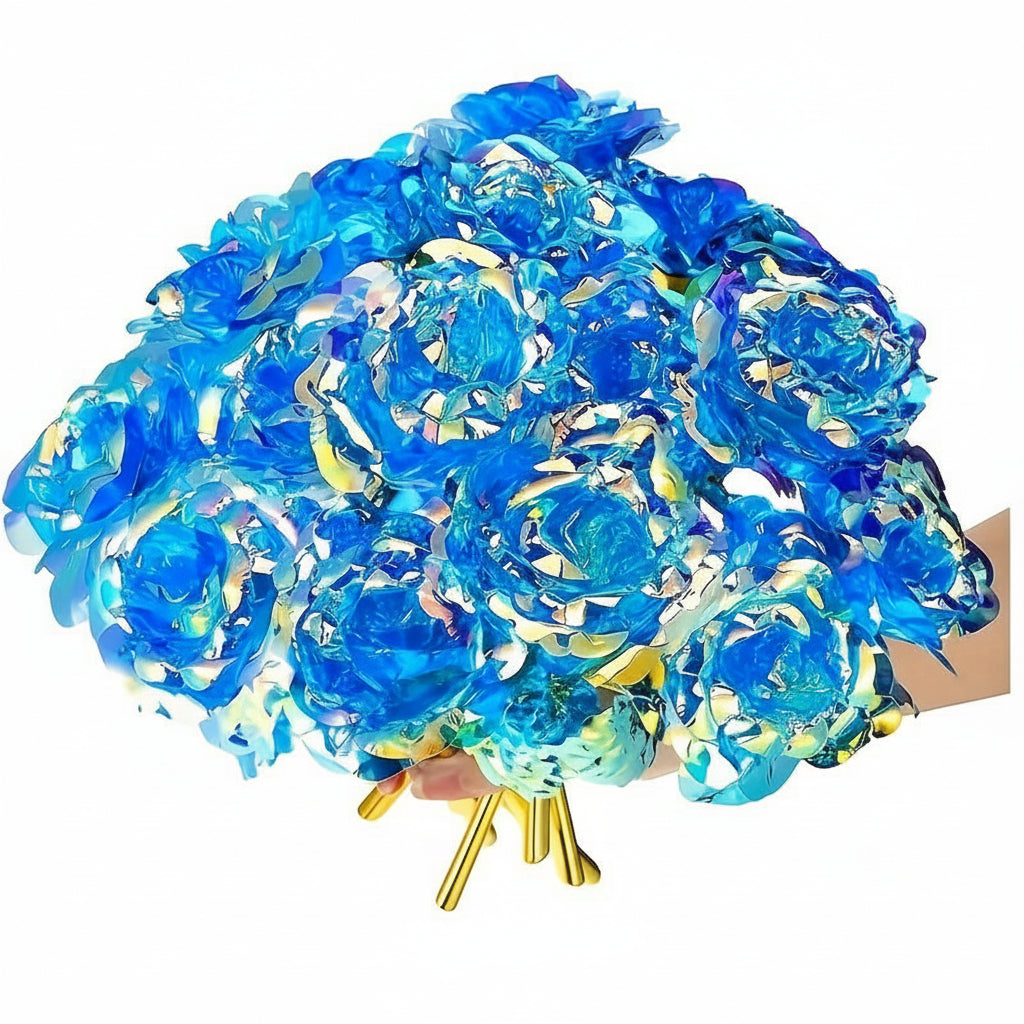 Ramo de Flores Regalo para el Día de la Madre Rosa Artificial Decoración de Mesa