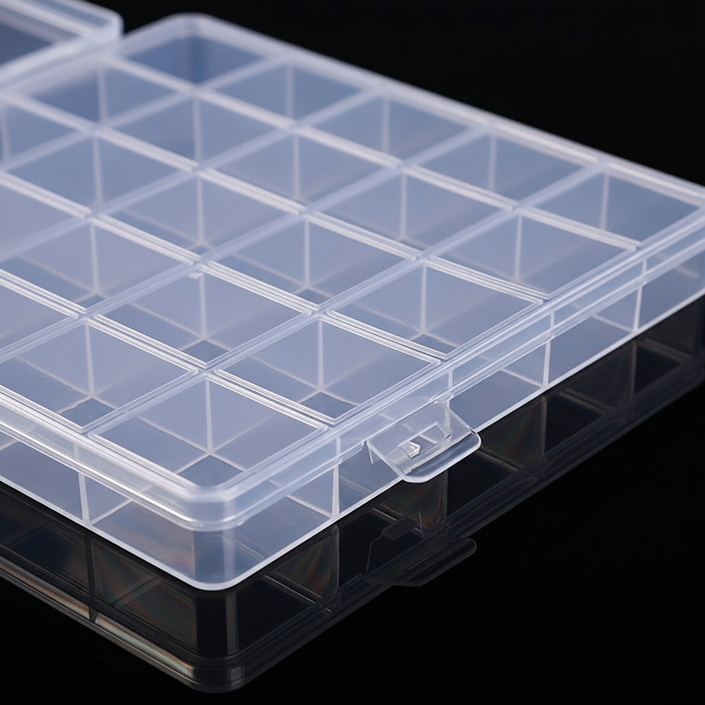 Caja organizadora de plástico con compartimentos para el Día de la Madre