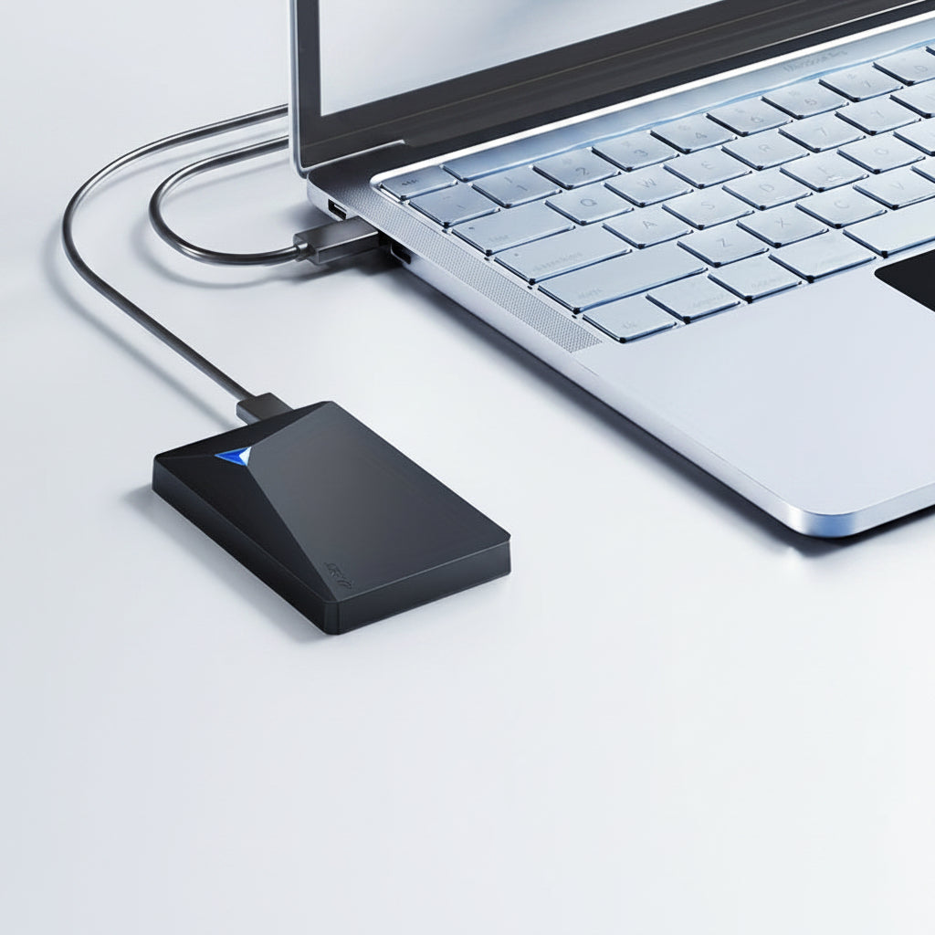 Externe tragbare SSD-Festplatte USB Slim Speicher Backup-Laufwerk