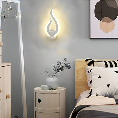 Lámpara de Pared LED Modern Flame | Aplique de 10W Luz Cálida Blanca