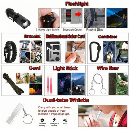 Rucsac Supraviețuire Tactic Outdoor Multi Tool Trusă Prim Ajutor