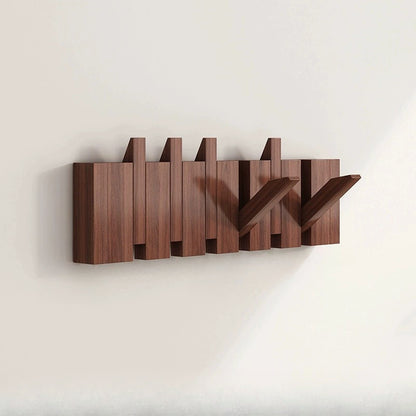 Ganchos de Pared de Madera | Perchero Plegable con Diseño de Teclas de Piano