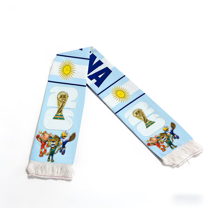 Argentina Flag World Cup Soccer Scarf Fan Apparel Sports - Image 4