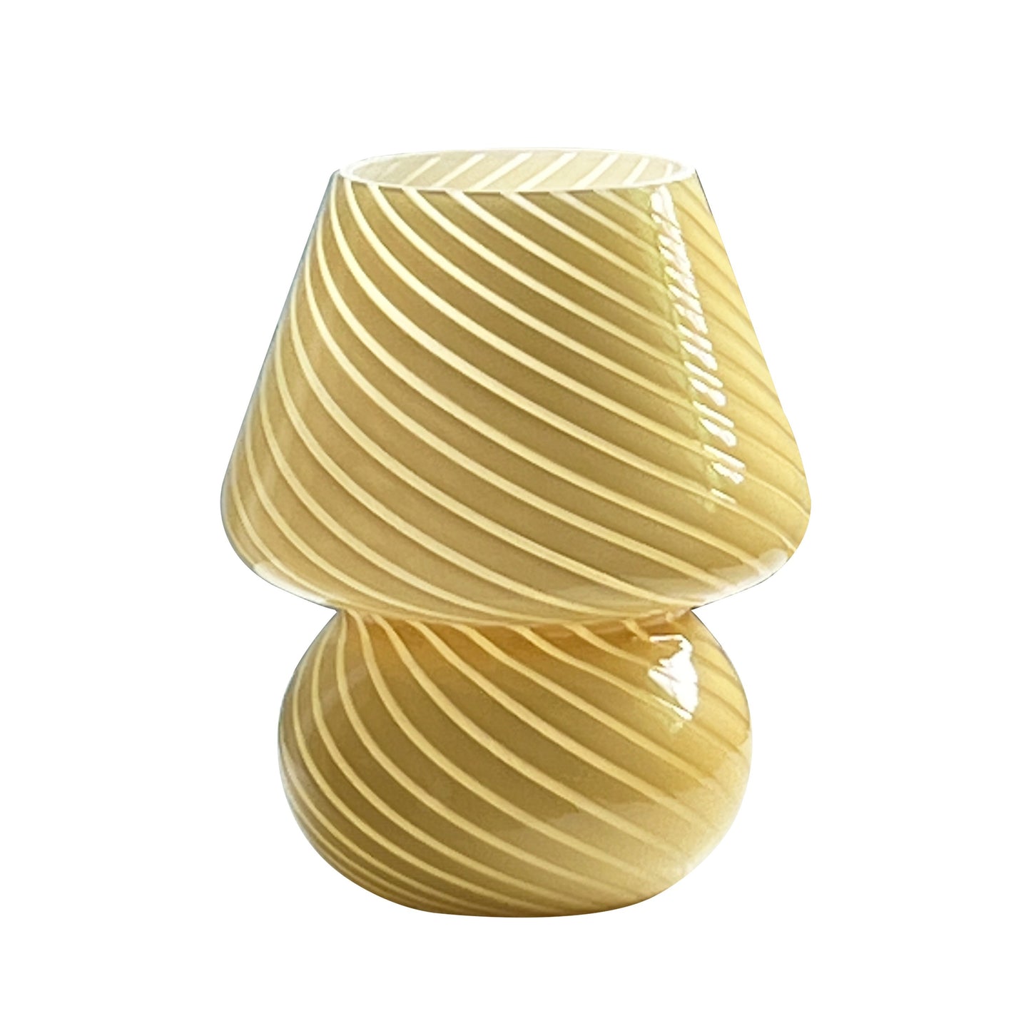 Lampă din sticlă în stil Murano | Lumină de masă cu USB dimabilă