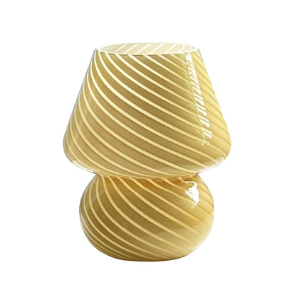 Lampă din sticlă în stil Murano | Lumină de masă cu USB dimabilă