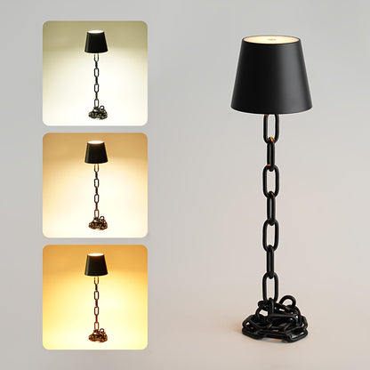 Moderne Tischlampe mit Kettengliedern | Wiederaufladbare LED-Leuchte mit Berührungsschalter